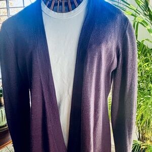 Eileen Fisher wool open cardigan
